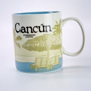 2015 Starbucks Coffee‎ Cancun Large Coffee Mug 16 fl oz Global Icon Series
